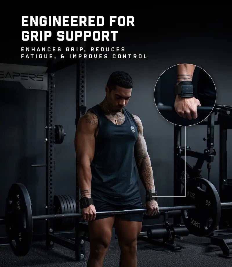 🏋️‍♀️Anti-Slip Cotton Weightlifting Straps with Cushioned Wrist Cuff