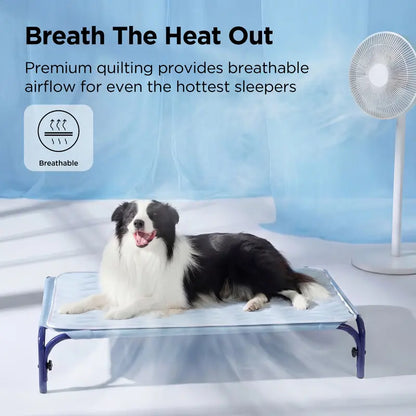 🧊 Washable Pet Cooling Mat – Q-Max >0.4 Ice Silk Dog Bed