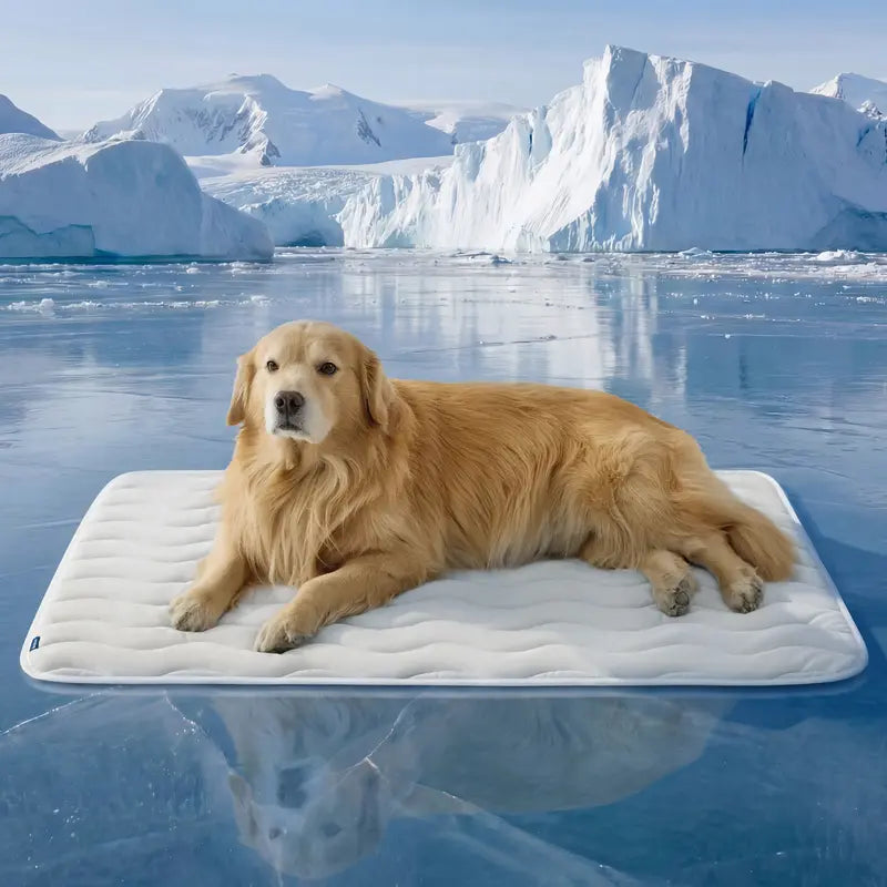 🧊 Washable Pet Cooling Mat – Q-Max >0.4 Ice Silk Dog Bed