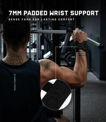 🏋️‍♀️Anti-Slip Cotton Weightlifting Straps with Cushioned Wrist Cuff