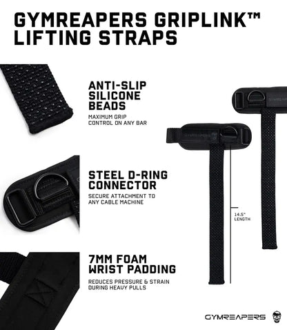 🏋️‍♀️Anti-Slip Cotton Weightlifting Straps with Cushioned Wrist Cuff